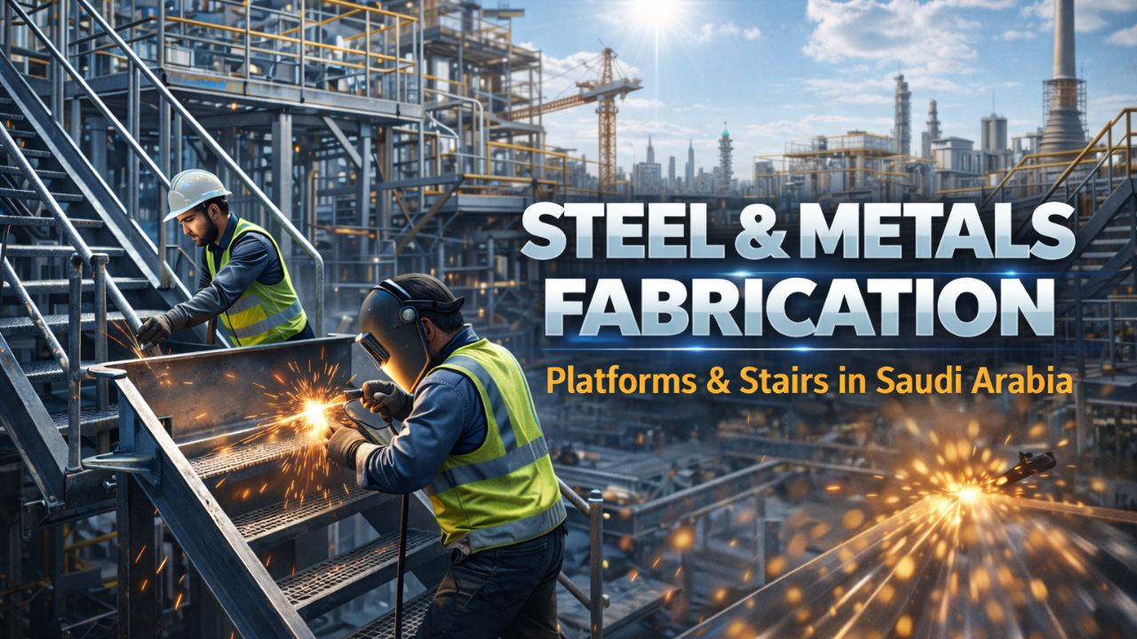 Steel and Metals Platform and Stairs Fabrication in Saudi Arabia